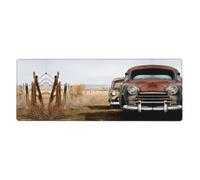 Antique Car Mouse Pad 12x31.5in Large Desk Throw