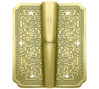 Antique Carved Brass Cabinet Door Hinges Furniture Repair Hinge Drawer Door Hinge Decorative Fittings Hardware Rustproof