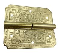 Antique Carved Brass Cabinet Door Hinges Furniture Repair Hinge Drawer Door Hinge Decorative Fittings Hardware Rustproof