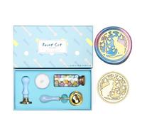 Antique Carved Seal Stamp Set with Accessories for Embellishment Vintage Seal Stamp Set for Wedding Christmas Business Card
