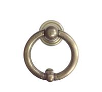 Antique Cast Iron Door Knocker, 1Pcs Gold Or Bronze Solid Brass Knocking for Door Morden Glass Wooden Knocker Gate Pull Knob Ring Handle Dec Hardware(4.7 in Copper Color)
