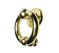 Antique Cast Iron Door Knocker, 1Pcs Gold Or Bronze Solid Brass Knocking for Door Morden Glass Wooden Knocker Gate Pull Knob Ring Handle Dec Hardware(4.7 in Bronze Color)