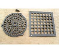 Antique CAST Iron Vintage Style AIR Vent AIR Brick Grille Cover (Round 125MM Thickness 4MM)