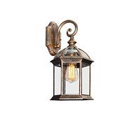 Antique Classic Victorian Outdoor Wall Lantern American Waterproof Vintage Garden Wall Lamp 1-Lights E27 Courtyard Decoration Aluminium Wall Sconce Light Home Exterior Wall Hanging Spotlight
