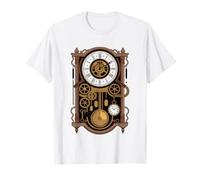 Antique Clock Collector Grandpa Illustration Horologist T-Shirt