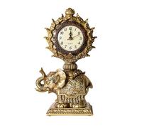 Antique Clock, Small Clocks for Shelf | Silent Battery Operated Tabletop Clock | Novelty Home Decoration, Unique Animal Figurine for Living Room Bedroom Study