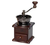 Antique Coffee Grinder - Vintage Wooden Coffee, Manual Burr Roll | Handmade Mesh Brewing, Classic Rustic Coffee Maker, Decorative Grinder For Collecting