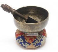Antique Color Tibetan Handmade Meditation Singing Bowl Sets by Nepalese Handicraft Zone (5.5")