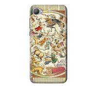 Antique Constellation Star Sky Map Case Cover For HTC Desire 12