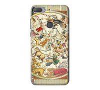Antique Constellation Star Sky Map Case Cover For HTC Desire 12+, HTC Desire 12 Plus