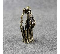 Antique Copper Dharma Tea Pet Dharma Sculpture Buddha Statue Figurine Decoration Home Decoration Accessories Buddhist Zen Creative Ornaments Art collection