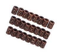 Antique Copper Hair Beads - Vintage- Metal Braiding Tubes with Extra-Large Holes for Dreadlocks & Boho Decor