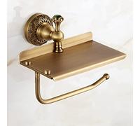 Antique Copper Towel Rack Set - Retro Bathroom Accessories including Towel Bar, Toilet Brush Holder, Paper Holder & Towel Ring for Stylish Home Decor