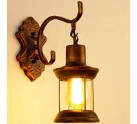 Antique Creative Lantern Lamp Kerosene Lamp European Retro Industry LOFT Personality Wall Lamp Simple Living Room Bedroom Bedside Study Wall Light American Bar Coffee Shop Wall SCO