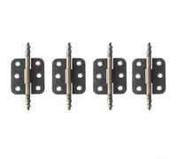Antique Crown Hinges 4pcs Iron 71mm Decorative(Green Bronze)
