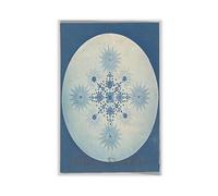 Antique Cyanotype Photograph of Diatoms Canvas Art Poster And Wall Art Picture Print Modern Family Bedroom Decor Unframe 24x36inch(60x90cm)