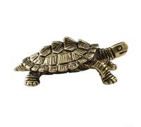 Antique Distressed Solid Copper Turtle Ornament for Home Decor, Desktop, Office, Garden & Patio - Weatherproof Figurine for lifes Enthusiasts, (B)
