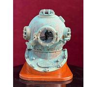 Antique Diving Helmet Divers Helmet Mark V US Navy Marine Deep Sea Scuba Helmet
