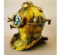 Antique Diving Helmet U.S Navy Mark V Deep Sea Boston Divers Scuba Vintage Diving Helmet