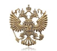 Antique Double Head Brooch Pin - Stylish Lapel Pin for Coats, Suits & Jackets - Great Gift for Men & Women on Special Occasions