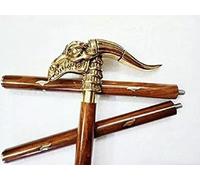 Antique Dragon Designer Handle Brass for Brown And Golden Finish Wooden Walking Stick Gift