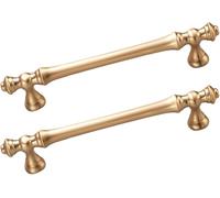 Antique Drawer Handles - Zinc Alloy Kitchen Door Pulls, Brushed Copper Knob Handles for Dresser, Wardrobe, Cupboard, Cabinets