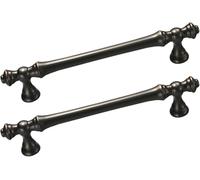 Antique Drawer Handles - Zinc Alloy Kitchen Door Pulls, Brushed Copper Knob Handles for Dresser, Wardrobe, Cupboard, Cabinets