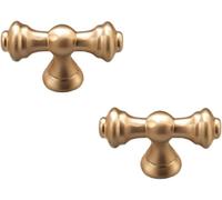 Antique Drawer Handles - Zinc Alloy Kitchen Door Pulls, Brushed Copper Knob Handles for Dresser, Wardrobe, Cupboard, Cabinets