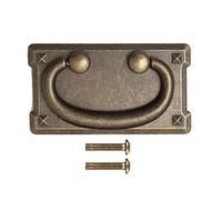 Antique Drawer Pull Zinc-Alloy Dressers Knob Cupboard Handle Vintage Furniture Decor Handle Square Bedside Cabinet Pull