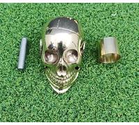 Antique Embossed Solid Brass Beautiful Stylish Designer Skull Head Handle for Walking Stick 5 Inch