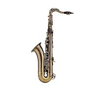 Antique Finish Bb Tenor Saxophone Brass Body White Shell Keys Instrument With Carry Case Gloves