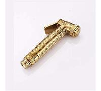 Antique Floral Brass Bidet Faucet - Single Cold Wall-Mounted Handheld Hygienic Shower Spray for Bathroom/Toilet - Ideal Muslim Shattaf Solution