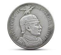 Antique German Coin, Old German Silver Coins, Germany Ancient Coin Collection, Prussia Reichsmark Old Coins for Collectors, Vintage Gift for Collector - Wilhelm II