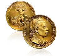 Antique German Coins, 1913 Wilhelm II Gold 20 Mark Coins for Collectors, German Imperial Eagle Coin Collection, Germany European Old Coin, Vintage Historical Souvenirs