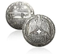 Antique German Coins, 1945 Reich Eagle Coins for Collectors, German Imperial Eagle Coin Collection, Germany European Old Coin, Vintage Historical Souvenirs