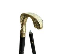 Antique Gift 2020 Stick King Cobra Head New Black Solid Brass Designer Handle Walking Stick Cane