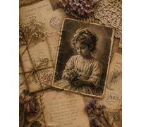 Antique Girl Vintage Collage Notebook: Romantic Writing Journal with Old Photographs, Letters, Keys and Vintage Ephemera | 110 College Ruled Pages | 7.5x9.25