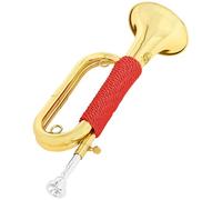 Antique Gold Cavalry Bugle Brass Instrument Beginner Trumpet Militaries Trumpet For Ceremonies Parades Includes Carry Bag Light Weight Brass Bugle