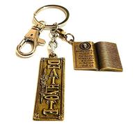 Antique Gold Death Note Manga Anime Keychain with Detachable Bag Charm Japanese Comics Cosplay