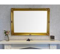 Antique Gold Extra Large Shabby Chic Vintage Style Wall Mirror - Overall Size 30" X 42" (75cm X 105cm)