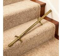 Antique Gold Stair Rods for Carpet Runners Set of 13, Adjustable Staircase Runners Fasteners Tubular Rod/Bar 26 42 32 28 50 48 30 28 Inch Long, for Indoor Outdoor Carpeted Decor,13pcs-76cm(30in)