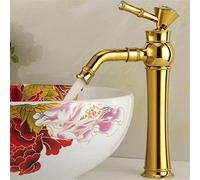 Antique Golden Silver Copper Bath Sink Faucet Kitchen Sink Sink Sink Sink Sink Sink Cold Water Mixer with Crystal Rotary Belt Aerator,Antique High Money，Golden High