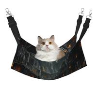 Antique Gothic Castle Vampire Castle Interior View Printed Pet Hammock - Sleeping Hammock For Cats, Rabbits, Ferrets, Puppies, Small Animals