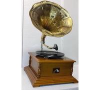 Antique Gramophone, Fully Functional Working Phonograph, win-up record player