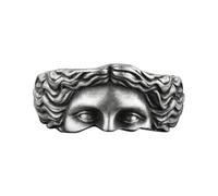 Antique Greek Venus Ring - Stylish Goddess Face Index Finger Ring | Classic Retro Chic Venus Statue Jewelry with Calming Effect for Women Teens Party Outdoor Daily Fashion Accessory