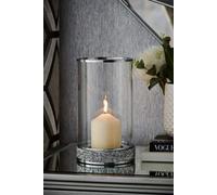 Antique Harper Gem Hurricane Candle Holder Pillar Candle Holder Crushed Crystal jewel Decorations, Gifts for Wedding Party Home