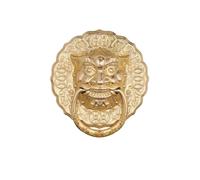 Antique Head Door Pull Ring Vintage Front Door Handle Brass Decorative Hardware for Cabinet Cupboard Retro Style Replacement(150mm)