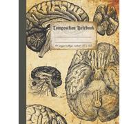 Antique Human Brain Composition Notebook: Vintage Style Human Brain Anatomy Illustrations College Ruled Journal