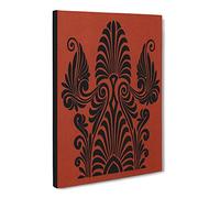 Antique Illustration In Orange & Black By Owen Jones Vintage Canvas Wall Art Print Ready to Hang, Framed Picture for Living Room Bedroom Home Office Décor, 30x20 Inch (76x50 cm)