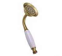 Antique-Inspired Handheld Shower Head Constructed from Stainless Steel and Plastic for Stable Performance Over Time (Antique)